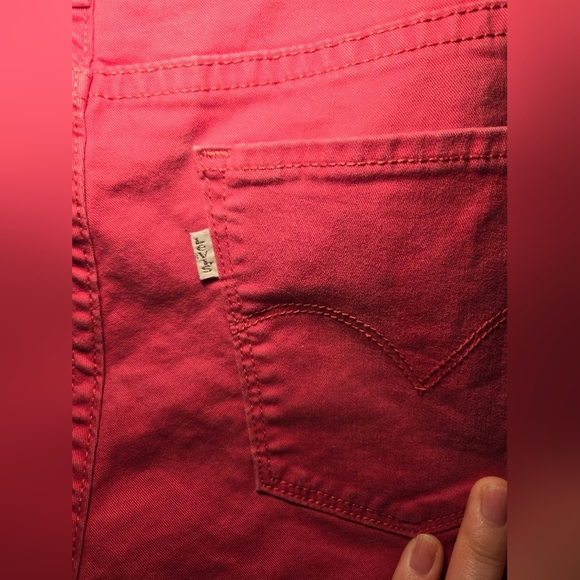 Levi's Jeans Womens 31 Pink Cotton Stretch Mid Rise Skinny 5 Pocket Casual - Picture 7 of 8